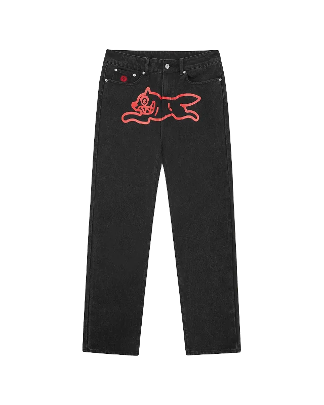 Men's Jeans with a Cargo - Inspired Knee Pocket for Extra StorageRunning Dog Denim Pant Men's Jeans with a Cargo - Inspired Knee Pocket for Extra StorageRunning Dog Denim Pant