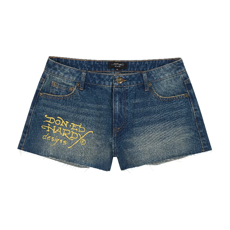 Men's Jeans with a Hidden Coin Pocket for Added ConvenienceScreaming Tiger Denim Shorts Men's Jeans with a Hidden Coin Pocket for Added ConvenienceScreaming Tiger Denim Shorts