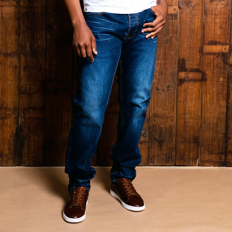 Men's Low - Rise Jeans in a Light Wash for a Casual and Youthful LookSerengeti Tapered Denim Indigo Dark Wash Men's Low - Rise Jeans in a Light Wash for a Casual and Youthful LookSerengeti Tapered Denim Indigo Dark Wash