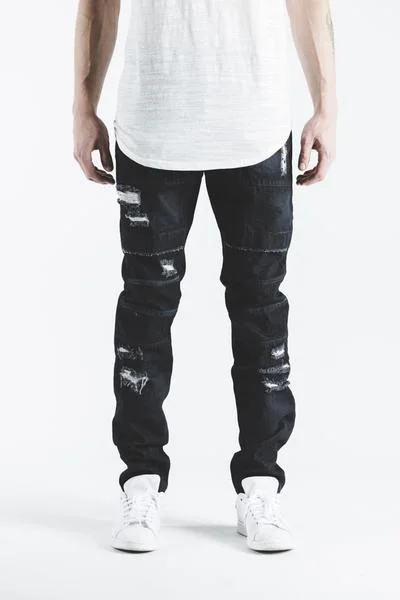 Men's Slim Fit Stretch Jeans in Dark Wash for a Modern and Comfortable LookSTARK DENIM (BLACK) Men's Slim Fit Stretch Jeans in Dark Wash for a Modern and Comfortable LookSTARK DENIM (BLACK)