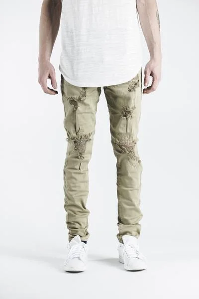 Men's Distressed Jeans with Patches for a Retro and DIY - Inspired AppearanceTYRION DENIM Men's Distressed Jeans with Patches for a Retro and DIY - Inspired AppearanceTYRION DENIM