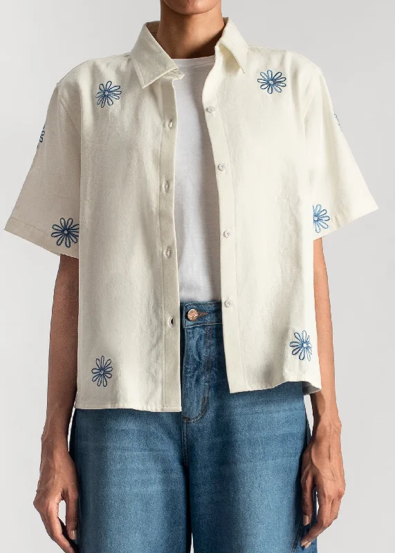 Plus Size Men's Relaxed Fit Jeans with a Tapered Leg for a Laid - Back VibeWhite Embroidered Boxy Shirt-Blue Plus Size Men's Relaxed Fit Jeans with a Tapered Leg for a Laid - Back VibeWhite Embroidered Boxy Shirt-Blue