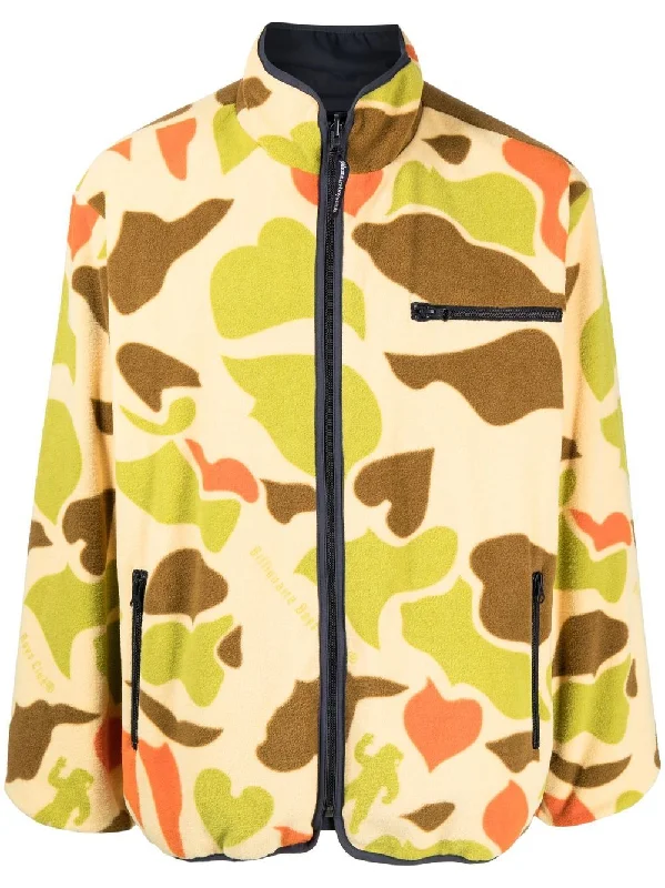 Performance - driven men jackets with breathable fabric for sportsCamouflage Print Reversible Fleece Jacket Performance - driven men jackets with breathable fabric for sportsCamouflage Print Reversible Fleece Jacket