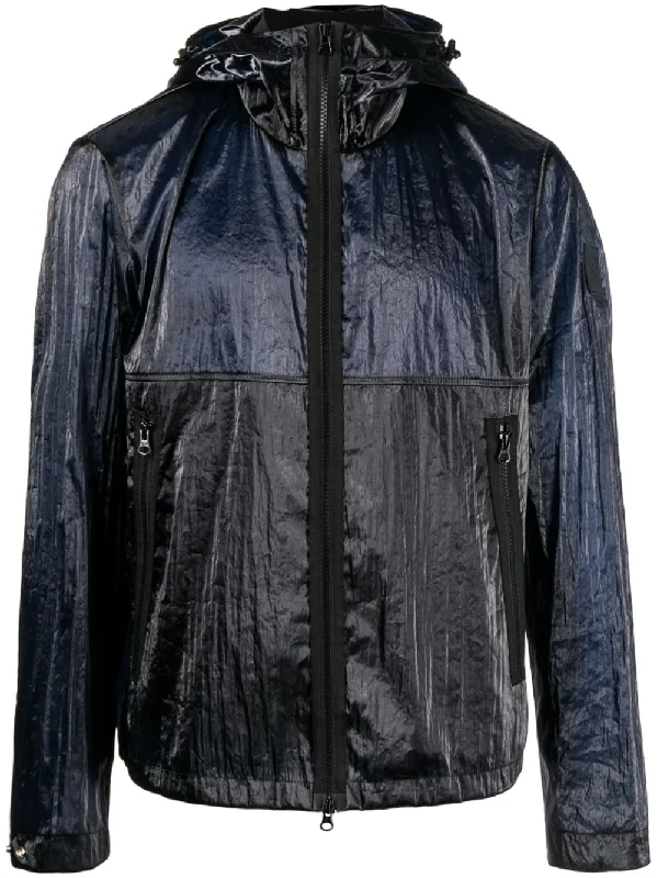 Men jackets with a hidden interior pocket for secure storageColour-Block Lighweight Jacket