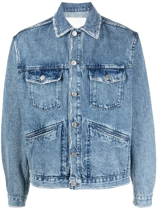 Embroidered men jackets with intricate floral designs for a unique aestheticJango Logo Denim Jacket Embroidered men jackets with intricate floral designs for a unique aestheticJango Logo Denim Jacket
