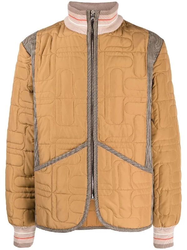 Men jackets with a hidden interior pocket for secure storageMulti-Panel Padded Jacket Men jackets with a hidden interior pocket for secure storageMulti-Panel Padded Jacket