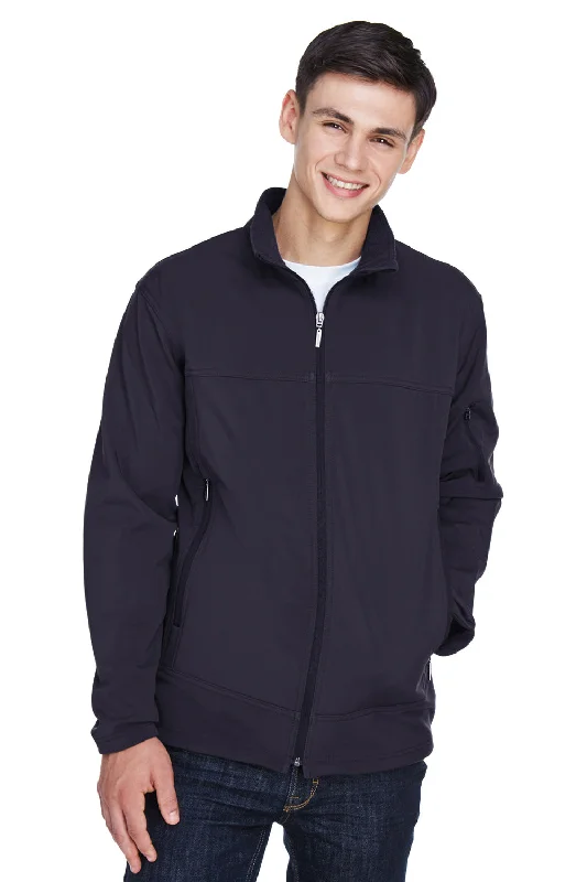 Men jackets with a media - friendly pocket for easy access to gadgetsNorth End Mens Performance Water Resistant Full Zip Jacket - Midnight Navy Blue Men jackets with a media - friendly pocket for easy access to gadgetsNorth End Mens Performance Water Resistant Full Zip Jacket - Midnight Navy Blue