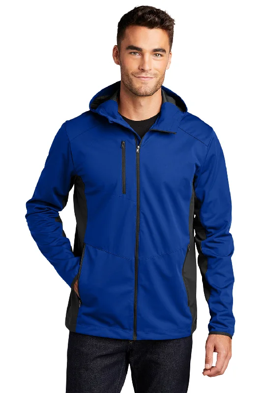 Men jackets with a media - friendly pocket for easy access to gadgetsPort Authority Mens Active Wind & Water Resistant Full Zip Hooded Jacket - True Royal Blue/Deep Black Men jackets with a media - friendly pocket for easy access to gadgetsPort Authority Mens Active Wind & Water Resistant Full Zip Hooded Jacket - True Royal Blue/Deep Black