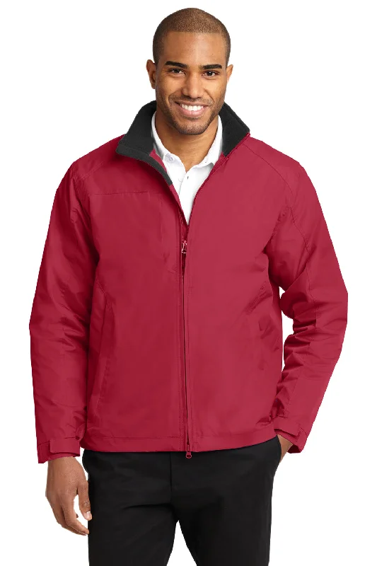 Men jackets with a zip - off sleeves to convert to a vestPort Authority Mens Challenger II Wind & Water Resistant Full Zip Jacket - True Red/True Black Men jackets with a zip - off sleeves to convert to a vestPort Authority Mens Challenger II Wind & Water Resistant Full Zip Jacket - True Red/True Black