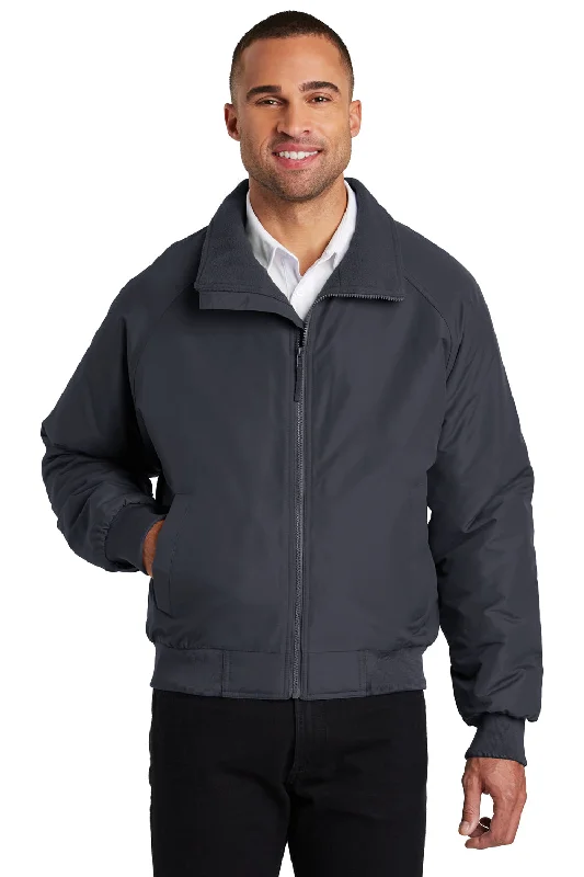 Windbreaker men jackets with UV protection for outdoor activitiesPort Authority Mens Charger Wind & Water Resistant Full Zip Jacket - Battleship Grey