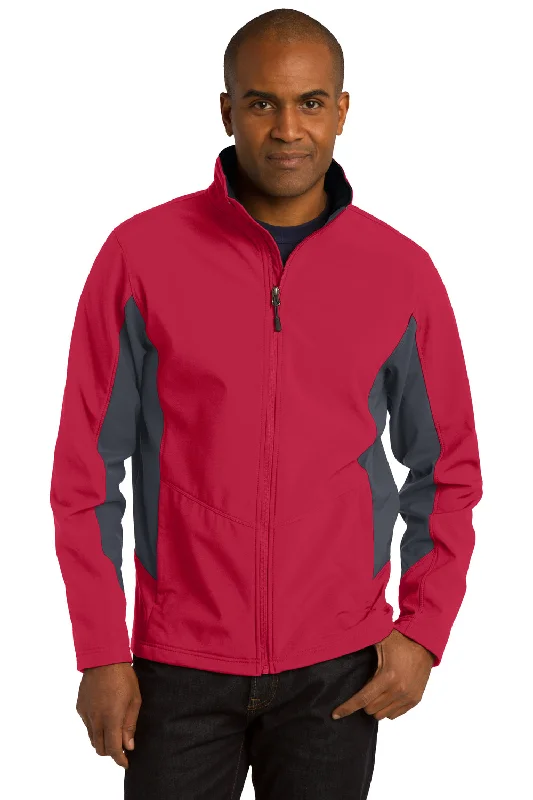 Men jackets with a built - in hood that can be stowed away when not in usePort Authority Mens Core Wind & Water Resistant Full Zip Jacket - Rich Red/Battleship Grey - Closeout Men jackets with a built - in hood that can be stowed away when not in usePort Authority Mens Core Wind & Water Resistant Full Zip Jacket - Rich Red/Battleship Grey - Closeout