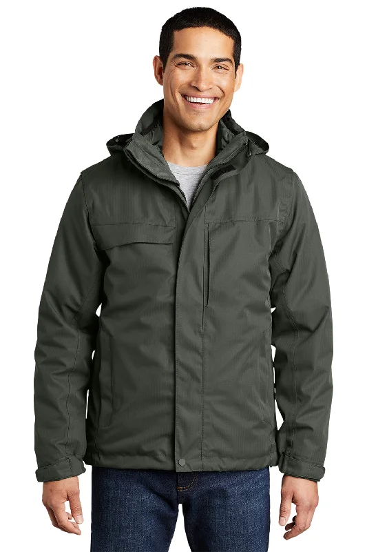 Performance - driven men jackets with breathable fabric for sportsPort Authority Mens Herringbone 3-in-1 Waterproof Full Zip Hooded Jacket - Spruce Green Performance - driven men jackets with breathable fabric for sportsPort Authority Mens Herringbone 3-in-1 Waterproof Full Zip Hooded Jacket - Spruce Green