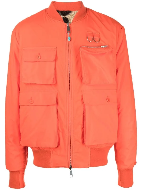 Men jackets with a media - friendly pocket for easy access to gadgetsReversible Four-Pocket Bomber Jacket Men jackets with a media - friendly pocket for easy access to gadgetsReversible Four-Pocket Bomber Jacket