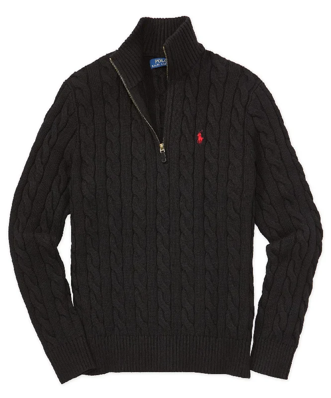 Men's lightweight performance polo shirts for tennis matchesPolo Ralph Lauren Cotton Cable Half-Zip Pullover Sweater Men's lightweight performance polo shirts for tennis matchesPolo Ralph Lauren Cotton Cable Half-Zip Pullover Sweater