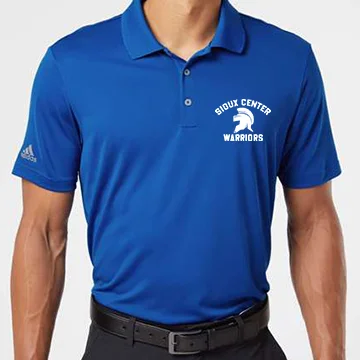 Men's ribbed cuffs and hem polo shirts for a textured lookADIDAS ROYAL PERFORMANCE POLO