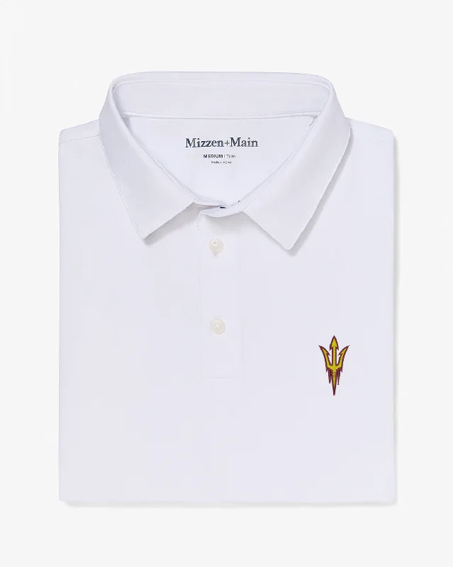 Men's vintage - inspired retro polo shirts with unique patternsWhite Solid