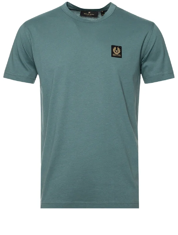 Men's ribbed t - shirts with a textured finish for added styleBasic T-shirt Faded Teal Men's ribbed t - shirts with a textured finish for added styleBasic T-shirt Faded Teal