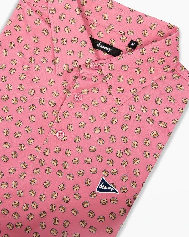Men's long sleeve classic fit polo shirts with embroidered logosThe Bobby Bagels 3.0 Polo Men's long sleeve classic fit polo shirts with embroidered logosThe Bobby Bagels 3.0 Polo