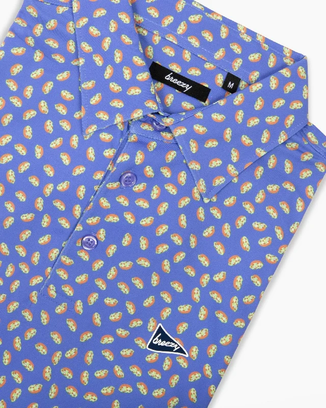 Men's two - tone stripe polo shirts with a preppy styleThe Bobby Caesars Polo