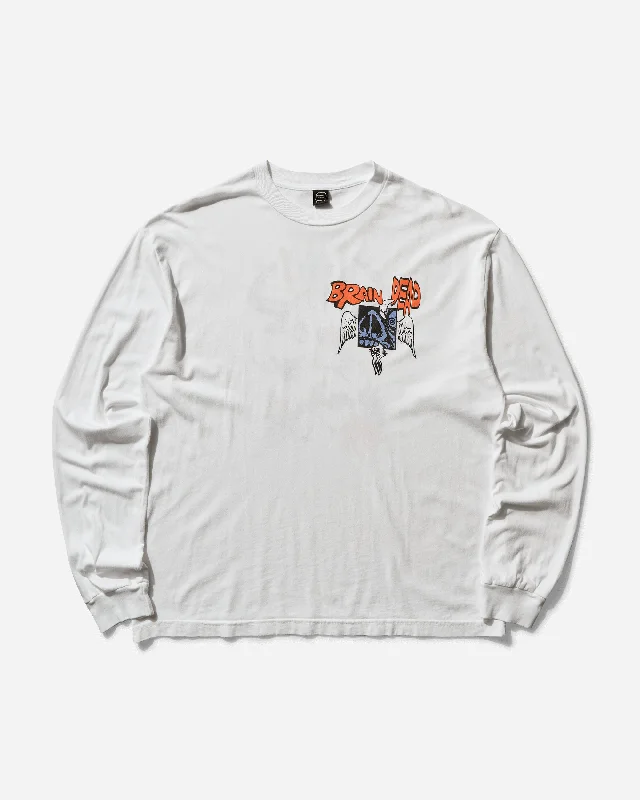 Men's plus - size pocket t - shirts with a classic lookMen's Cosmic Debris Longsleeve T-Shirt White Men's plus - size pocket t - shirts with a classic lookMen's Cosmic Debris Longsleeve T-Shirt White