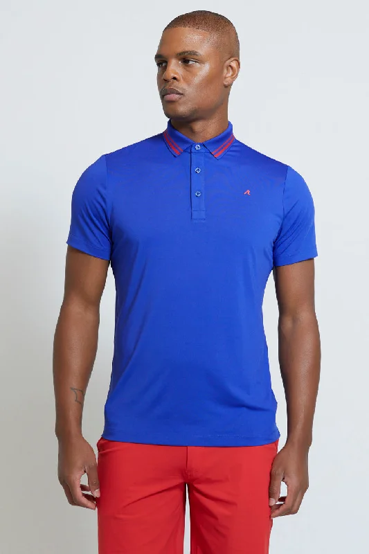 Men's two - tone stripe polo shirts with a preppy styleCadman Polo in Olympic