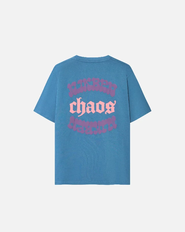Men's short - sleeve linen t - shirts for summer beach outingsChaos Tee