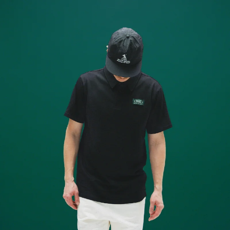 Men's vintage - inspired retro polo shirts with unique patternsClub Polo Tee, Black