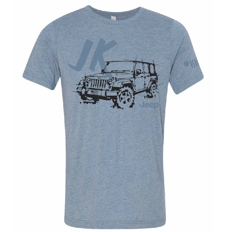 Men's moisture - wicking athletic t - shirts for intense workoutsMens Jeep® JK Wrangler - LDD Series - Triblend Lake Blue T-Shirt Men's moisture - wicking athletic t - shirts for intense workoutsMens Jeep® JK Wrangler - LDD Series - Triblend Lake Blue T-Shirt