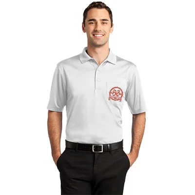Men's two - tone stripe polo shirts with a preppy styleCornerStone Snag-Proof Pocket Polo Shirt Men's two - tone stripe polo shirts with a preppy styleCornerStone Snag-Proof Pocket Polo Shirt