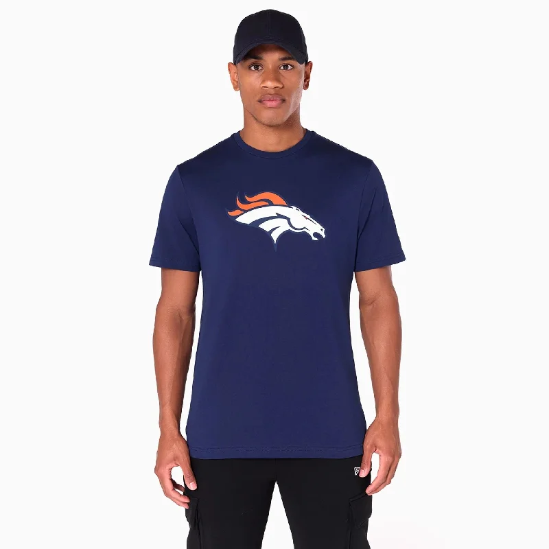 Men's polo t - shirts with a contrast collar for a preppy lookDenver Broncos NFL Navy T-Shirt Men's polo t - shirts with a contrast collar for a preppy lookDenver Broncos NFL Navy T-Shirt