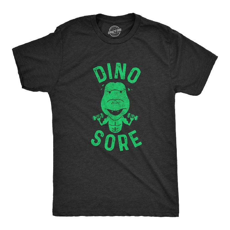 Men's short - sleeve linen t - shirts for summer beach outingsDino Sore Men's T Shirt Men's short - sleeve linen t - shirts for summer beach outingsDino Sore Men's T Shirt