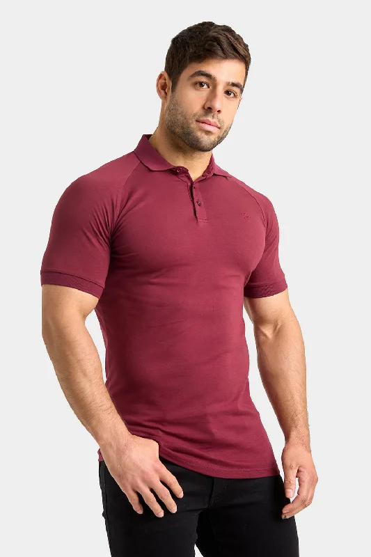 Men's antimicrobial polo shirts for odor - free daily wearMuscle Fit Polo Shirt In Burgundy Men's antimicrobial polo shirts for odor - free daily wearMuscle Fit Polo Shirt In Burgundy