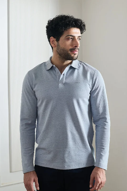 Men's formal - style silk blend polo shirts for special occasionsETM Aqua F/S Polo