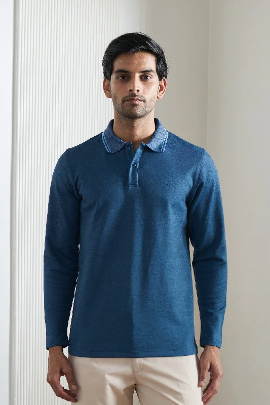Men's luxury cashmere blend polo shirts in solid colorsETM Denim F/S Polo