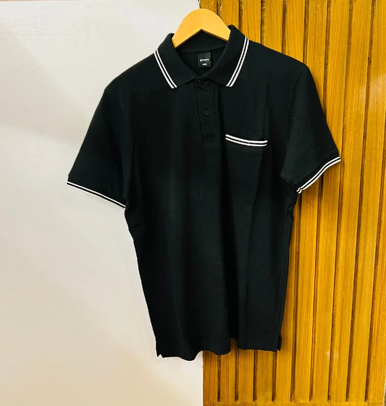 Men's plus size golf polo shirts in moisture wicking fabricExecutive POLO | Black