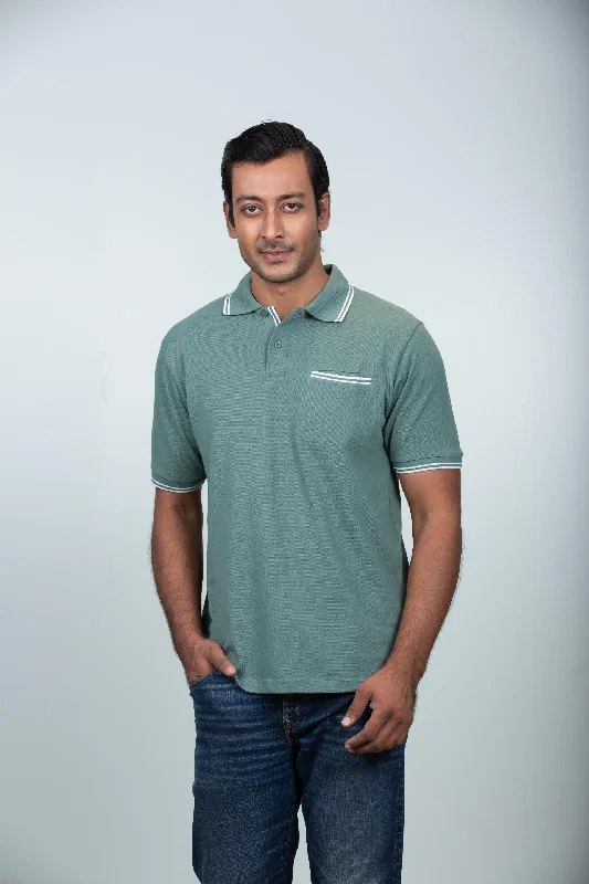 Men's stretchable athletic polo shirts for fitness workoutsExecutive POLO | Dark Forest Men's stretchable athletic polo shirts for fitness workoutsExecutive POLO | Dark Forest