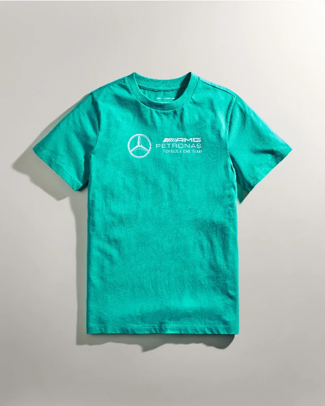 Men's vintage - inspired retro polo shirts with unique patternsKids Large Logo Tee Real Teal Men's vintage - inspired retro polo shirts with unique patternsKids Large Logo Tee Real Teal