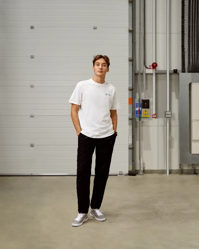 Men's button - down spread collar polo shirts for business casualMens Small Logo Tee White Men's button - down spread collar polo shirts for business casualMens Small Logo Tee White