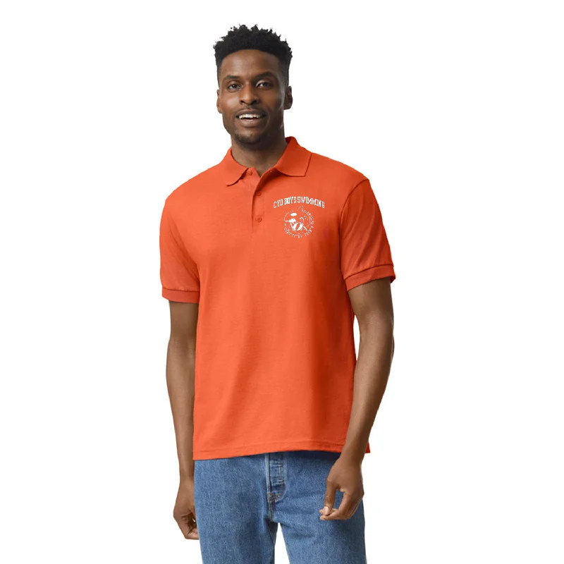 Men's button - down spread collar polo shirts for business casualGildan Adult Dryblend Jersey Polo, Full Color Men's button - down spread collar polo shirts for business casualGildan Adult Dryblend Jersey Polo, Full Color
