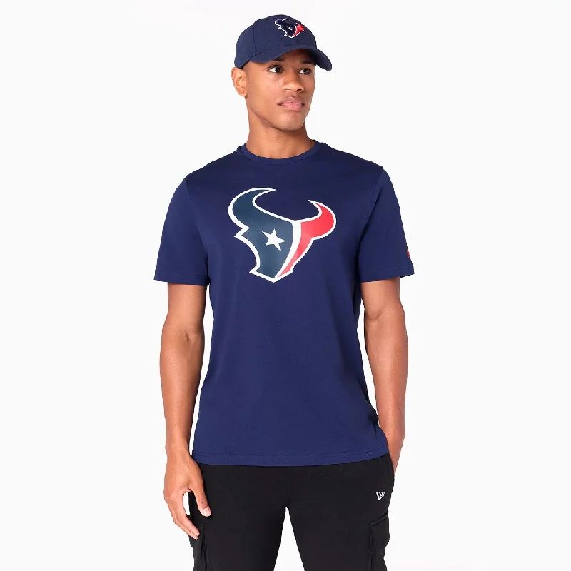 Men's mock - neck t - shirts with a modern and sleek styleHouston Texans NFL Navy T-Shirt Men's mock - neck t - shirts with a modern and sleek styleHouston Texans NFL Navy T-Shirt