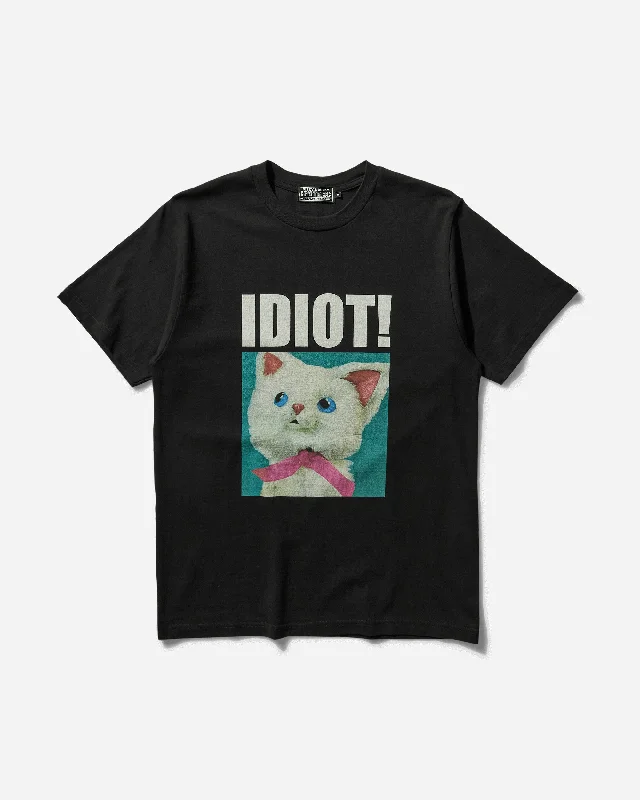 Men's organic cotton crew - neck t - shirts for everyday comfortMen's Idiot Cat T-Shirt Black Men's organic cotton crew - neck t - shirts for everyday comfortMen's Idiot Cat T-Shirt Black
