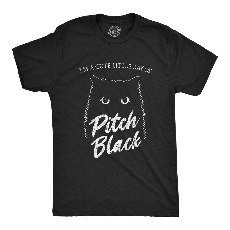 Men's UV - protection t - shirts for outdoor activities in the sunI'm A Cute Little Ray Of Pitch Black Men's T Shirt Men's UV - protection t - shirts for outdoor activities in the sunI'm A Cute Little Ray Of Pitch Black Men's T Shirt