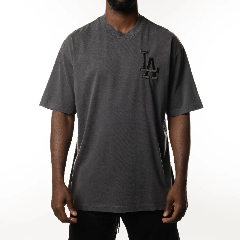 Men's plus - size pocket t - shirts with a classic lookLA Dodgers New Era Australia Charcoal Oversized T-Shirt Men's plus - size pocket t - shirts with a classic lookLA Dodgers New Era Australia Charcoal Oversized T-Shirt