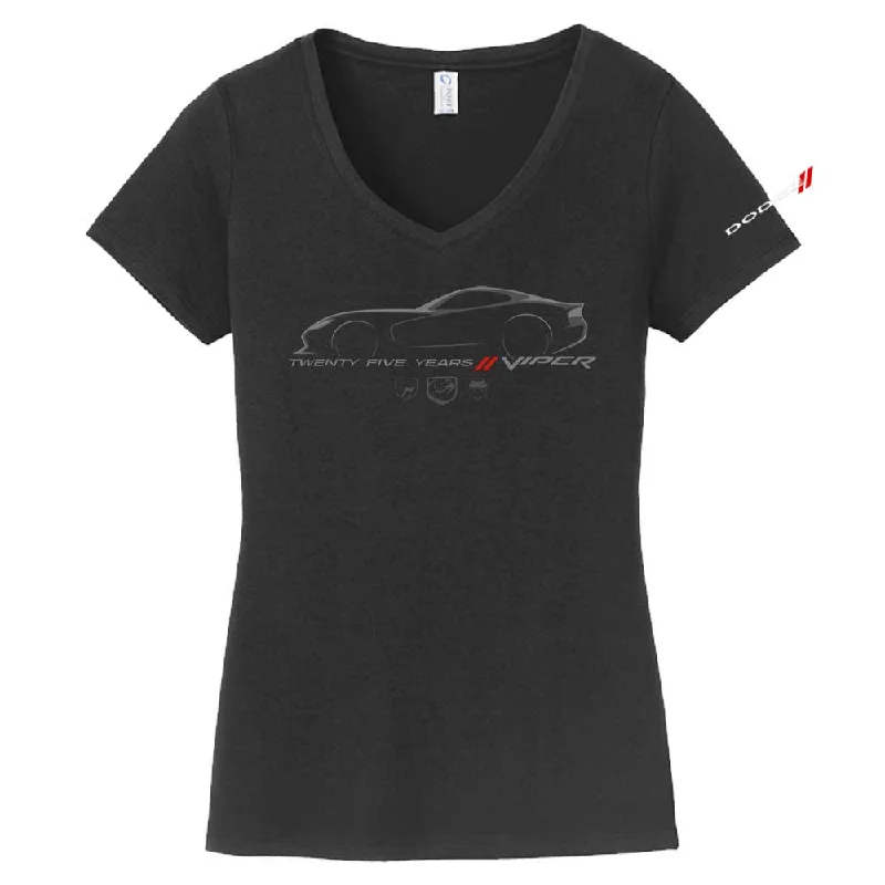 Men's long - sleeve henley t - shirts with button - down placketsLadies Dodge Viper 25 Years - Black Men's long - sleeve henley t - shirts with button - down placketsLadies Dodge Viper 25 Years - Black