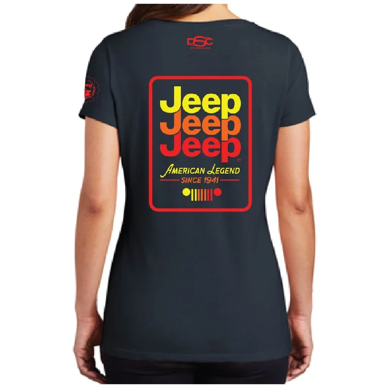 Men's organic cotton crew - neck t - shirts for everyday comfortLadies Jeep® Echo V-neck - Navy Blue Men's organic cotton crew - neck t - shirts for everyday comfortLadies Jeep® Echo V-neck - Navy Blue