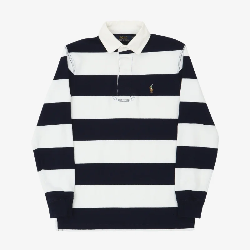 Men's slim fit short sleeve polo shirts with contrast collarsRugby Polo
