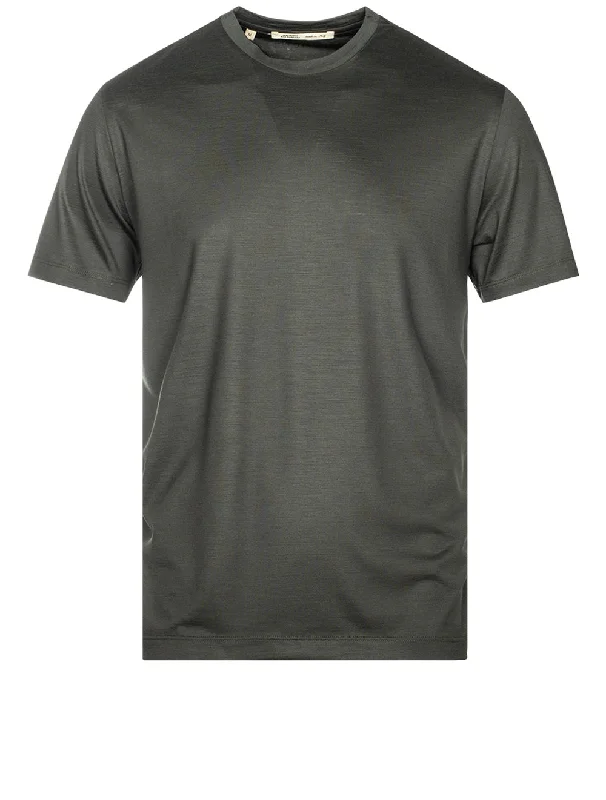 Men's UV - protection t - shirts for outdoor activities in the sunShort Sleeve Wool T-shirt Green Men's UV - protection t - shirts for outdoor activities in the sunShort Sleeve Wool T-shirt Green