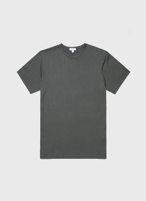 Men's organic cotton crew - neck t - shirts for everyday comfortMen's Classic T-shirt in Drill Green Men's organic cotton crew - neck t - shirts for everyday comfortMen's Classic T-shirt in Drill Green