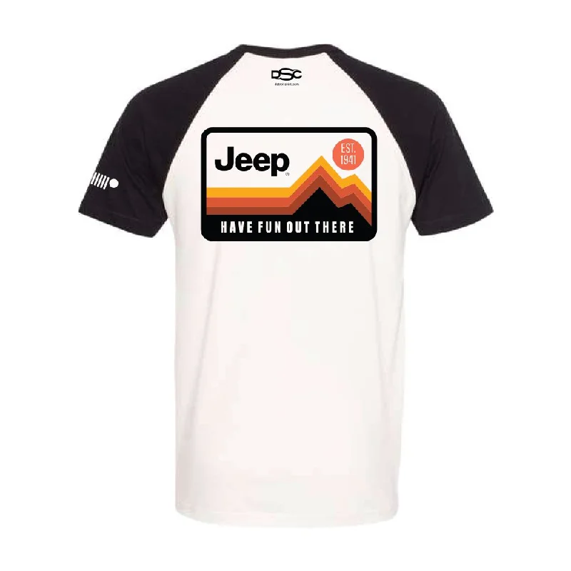 Men's smart - casual checkered t - shirts for semi - formal occasionsMens Jeep® Have Fun Out There T-Shirt - Black / Natural Men's smart - casual checkered t - shirts for semi - formal occasionsMens Jeep® Have Fun Out There T-Shirt - Black / Natural