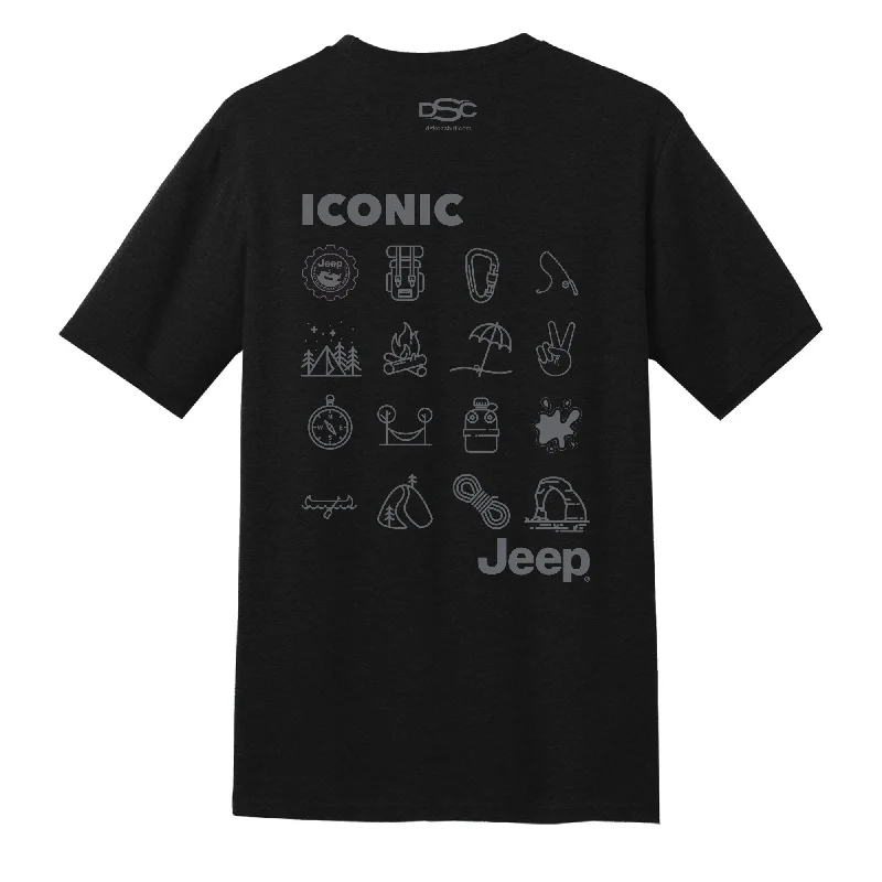 Men's UV - protection t - shirts for outdoor activities in the sunMens Jeep® Iconic T-Shirt - Black Men's UV - protection t - shirts for outdoor activities in the sunMens Jeep® Iconic T-Shirt - Black